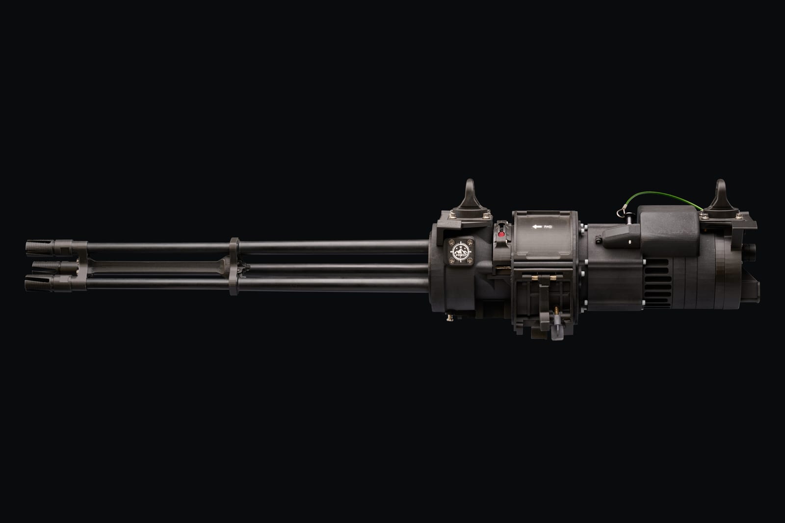 Advantage Gatling Gun suspended in full profile