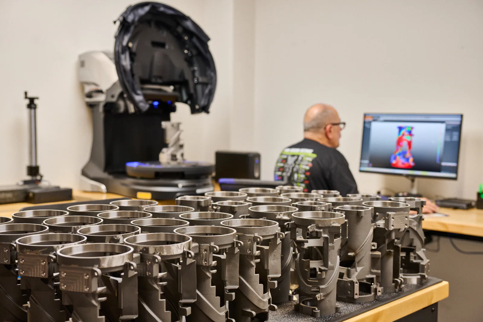 Digital quality inspection of manufactured components
