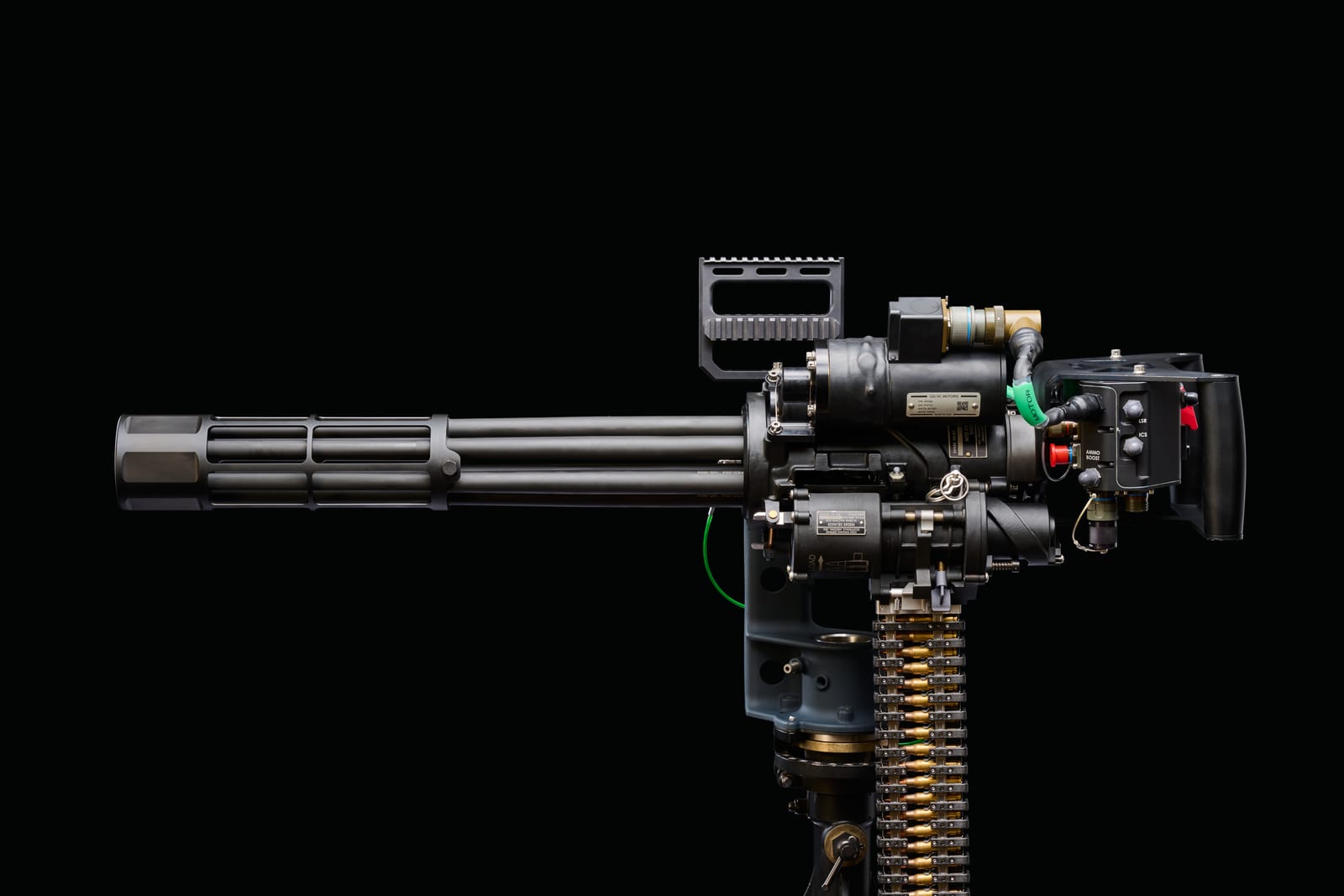 M134HG Minigun in studio profile